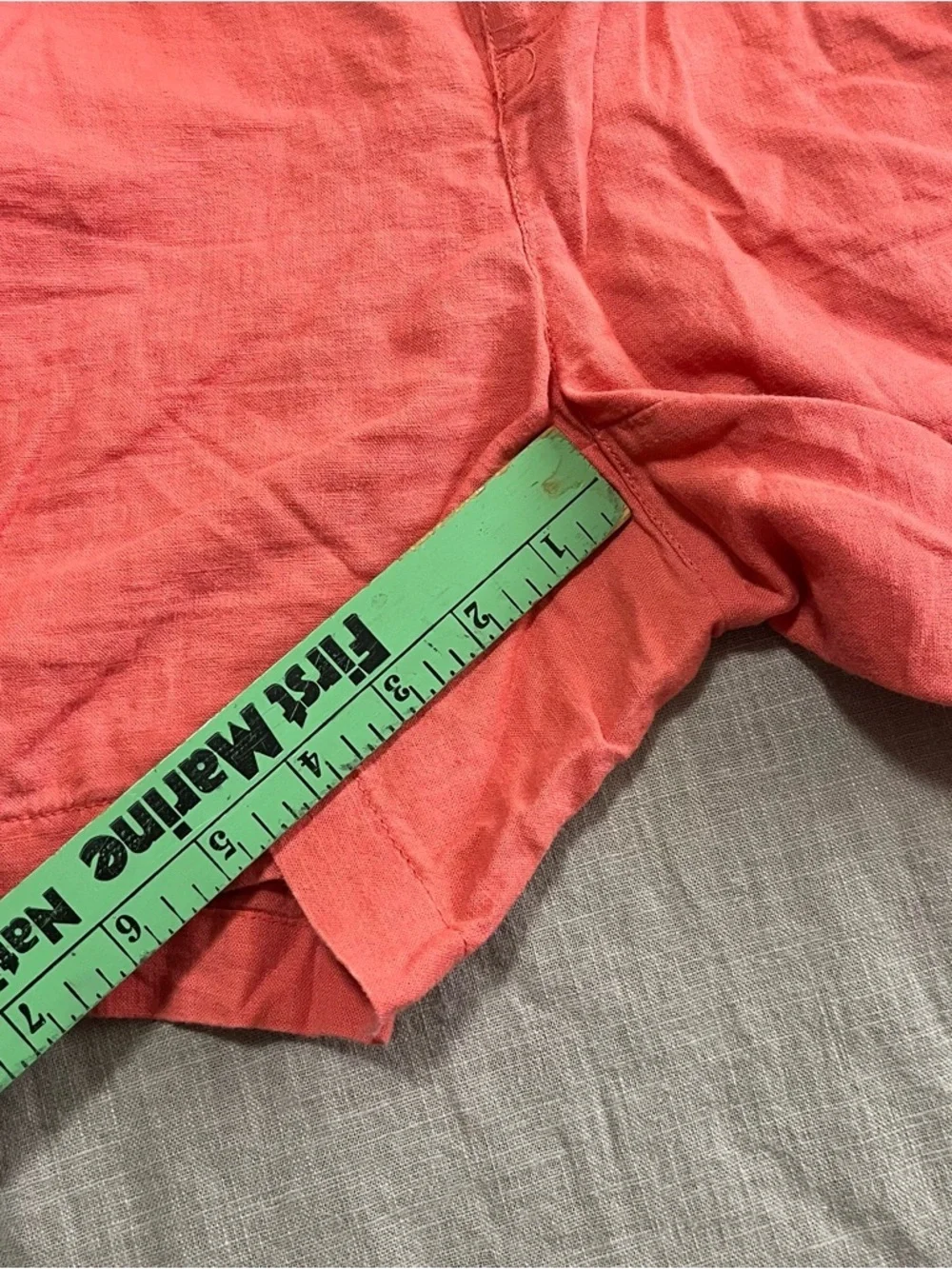 Tommy Hilfiger Nantucket Red Tie-Waist Linen Women's Shorts Size XS Preppy Beach